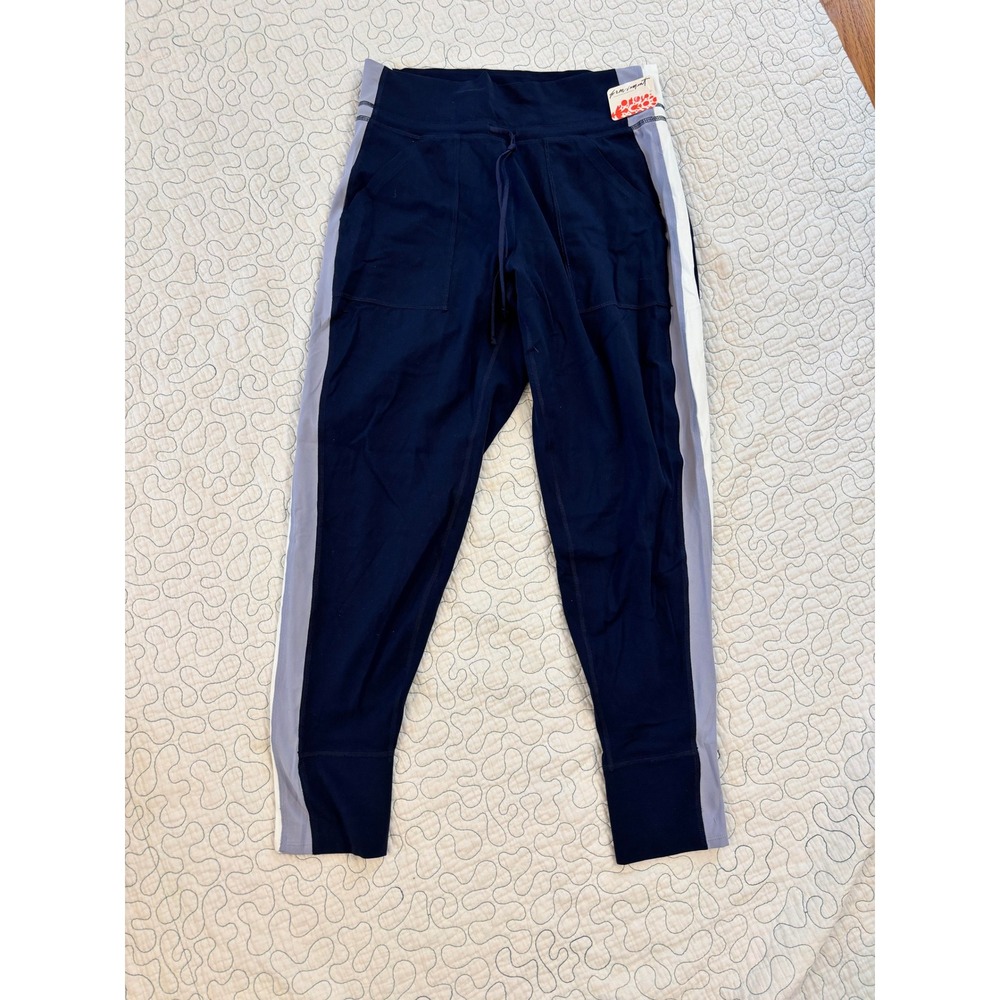Free People Movement Midnight Navy Colorblock Jogger Pants Size Medium